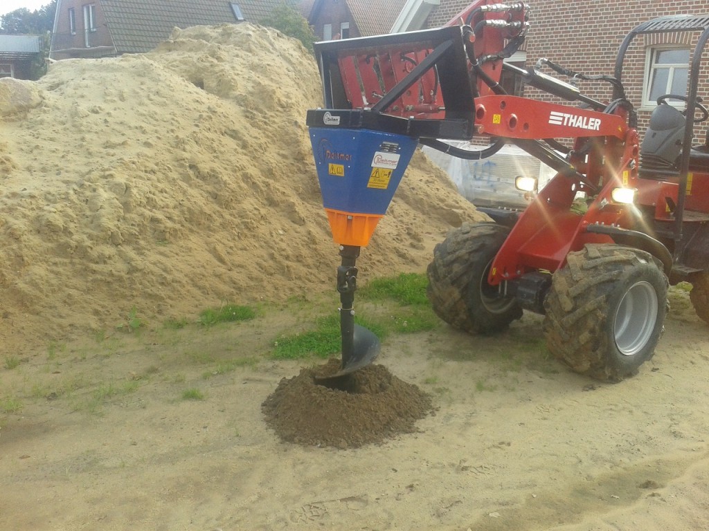 Půdní vrták pro bagr