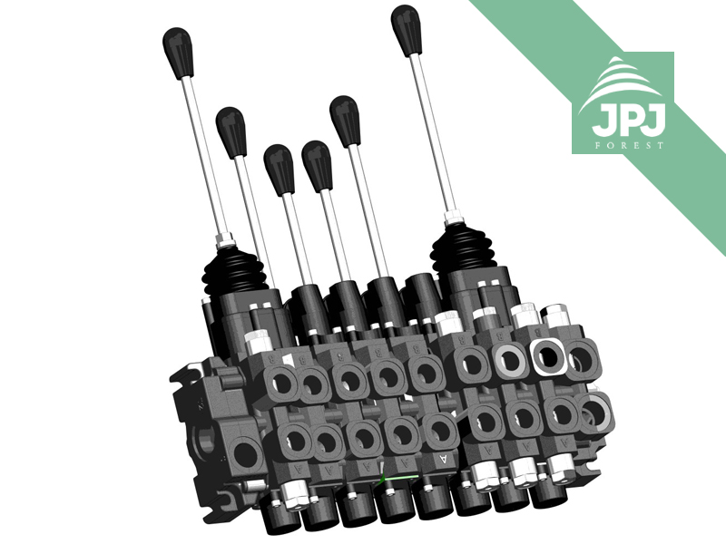 2-pákový hydraulický rozvaděč 2+4 XY
